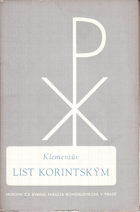kniha Klementův list Kórintským, Husova čs. ev. fak. bohosl. 1949