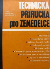 kniha Technická příručka pro zemědělce, SZN 1971