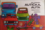 kniha Autíčka, auta Omalovánky s textem, Albatros 1982