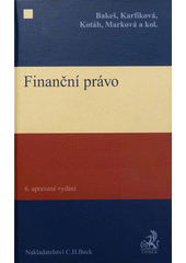 kniha Finanční právo, C. H. Beck 2012