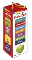 kniha Knižky vo vežičke Slovíčka 8 malých leporel, tvary, zahrajme sa, protiklady, oblečenie, jedlo, počítanie..., Ikar 2020