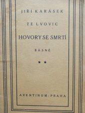 kniha Hovory se smrtí básně, Štorch-Marien 1922