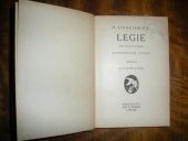 kniha Legie historický román, Jos. R. Vilímek 1924