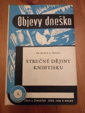 kniha Stručné dějiny knihtisku, Šolc a Šimáček 1948