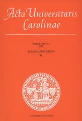 kniha Slavica Pragensia., Karolinum  2009
