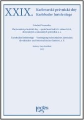 kniha XXIX. Karlovarské právnické dny, Leges 2025