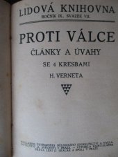kniha Proti válce Články a úvahy, Antonín Svěcený 1912