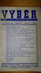 kniha Výběr - Nejlepší a nejzajímavější články současné doby listopad 1940, Tisk 1940