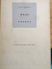 kniha Moje sonety, Československý spisovatel 1957