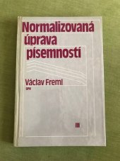 kniha Normalizovaná úprava písemností, SPN 1987