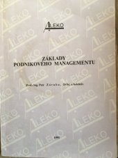 kniha Základy podnikového managementu, Aleko 1991