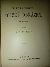 kniha Polské obrázky Tři povídky, J. Otto 