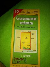 kniha Českomoravská vrchovina [Kartografický dokument] Pelhřimovsko : 1:100000 : cyklotrasy, Kartografie 1996