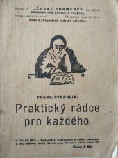 kniha Praktický rádce pro každého, B. Hůrka 1925