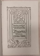 kniha Zvonice novella, J. Šnajdr 1908