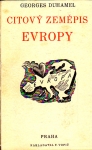 kniha Citový zeměpis Evropy, F. Topič 1931