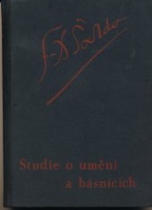 kniha Studie o umění a básnících, Melantrich 1948