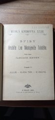 kniha Vláda tmy a jiné práce, J. Otto 1930