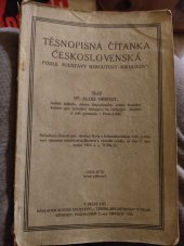 kniha Těsnopisná čítanka československá podle soustavy Heroutovy-Mikulíkovy, s.n. 1923