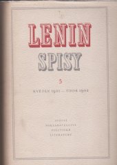 kniha Spisy. Sv. 5, - Květen 1901-únor 1902, SNPL 1953