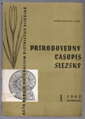 kniha Přírodovědný časopis slezský čtvrtletník pro vědy přírodní, Slezský ústav ČSAV 1962