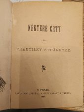kniha Některé črty od Františky Stránecké, Libuše, Matice zábavy a vědění 1885
