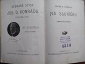 kniha Na sluníčku veselé povídky, Alois Neubert 1926