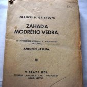 kniha Záhada modrého vědra, Pražské akc. tisk. 1933