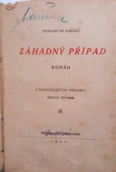 kniha Záhadný případ Román, Družina čsl. legionářů 1927