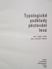 kniha Typologické podklady pěstování lesů, SZN 1969