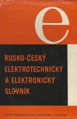 kniha Rusko-český elektrotechnický a elektronický slovník, SNTL 1965