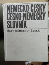 kniha Německo-český a česko-německý slovník, Německo-česká část, Státní pedagogické nakladatelství 1970