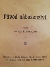 kniha Původ náboženství, Volná myšlenka 1909