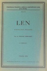 kniha Len (osivo, setí, hnojení), Český odbor zemědělské rady 1936