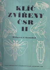 kniha Klíč zvířeny ČSR. Díl 2, - Třásnokřídlí, blanokřídlí, řasnokřídlí, brouci, Československá akademie věd 1957