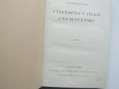 kniha Výzvědčíci v Italii a na Slovensku, s.n. 1928