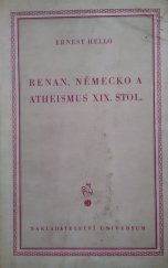 kniha Renan, Německo a atheismus XIX. stol., Universum 1948