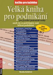 kniha Velká kniha pro podnikání, Agentura Rubico 2013