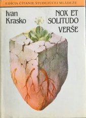 kniha Nox et solitudo Verše, Tatran 1985