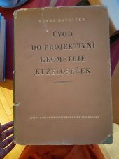 kniha Úvod do projektivní geometrie kuželoseček, SNTL 1956