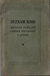 kniha Seznam knih Městské veřejné lidové knihovny v Jičíně, Knihovní rada 1935