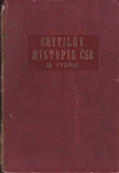 kniha Chytilův místopis Československé republiky, Alois Chytil 1930