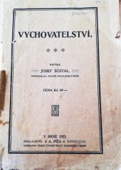 kniha Vychovatelství, A. Píša 1923