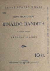 kniha Rinaldo bandita, F. Šimáček 1897