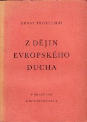 kniha Z dějin evropského ducha, Historický klub 1934