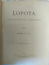 kniha Lopota pohorské obrazy, J. Otto 1901