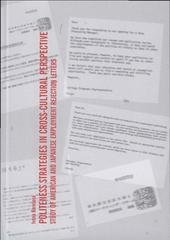 kniha Politeness strategies in cross-cultural perspective study of American and Japanese employment rejection letters, Palacký University 2008