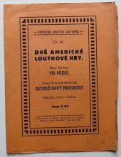 kniha Dvě americké loutkové hry, J. Veselý 1929