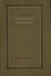 kniha Povídky a novely Italské kroniky, SNKLHU  1959