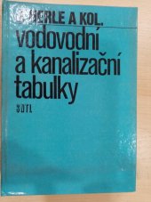 kniha Vodovodní a kanalizační tabulky, SNTL 1983